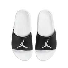 Nike Jordan Jumpman Slide White/Black Comfortable Breathable Durable Versatile Non-Slip Sandals Men's FQ1598-010 - Black and White - View 6