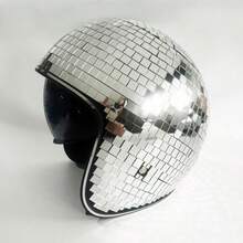 OBOVAY Disco Ball Helmet With Retro Reflective Party Headpiece - View 9