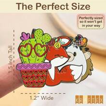Drawing Storage - Hedgehog, Fox, Cactus - View 2