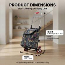 This Folding Trolley Features A Detachable Large-Capacity Storage Bag, Stair Wheels, And A Portable Lifting Function. This Multi-Functional, Compact Trolley Is Ideal For Transportation, Shopping, Camping, Family Use, And Outdoor Activities. - 查看 3