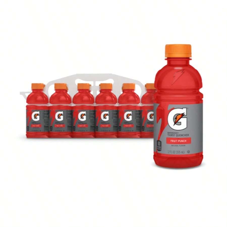 Gatorade Thirst Quencher Fruit Punch Sports Drink, Electrolyte Hydration Beverage, 12 Fl Oz Bottles, 12 Pack - Fruit Punch Sports - View 1