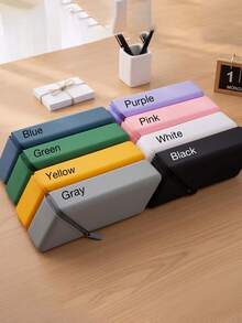 Personalized Pencil Case, Custom Name PU Zipper Pouch, Large Capacity Pencil Box, Small Exquisite Back To School Stationery Box, Customizable Logo, Back To School Supplies, Multifunctional, Decorative, Reusable, Modern, Colorful, Cute, Retro, Cartoon - Multicolor - View 6