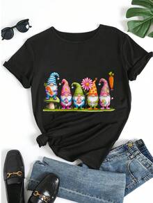 Women T-Shirts - Black - View 5
