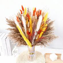 25-100件人造兔尾草春季裝飾品－波西米亞風仿真蘆葦草，適用於花瓶、婚禮、花園、情人節、居家客廳與辦公室裝飾 - CHTHS-mix - 查看 8