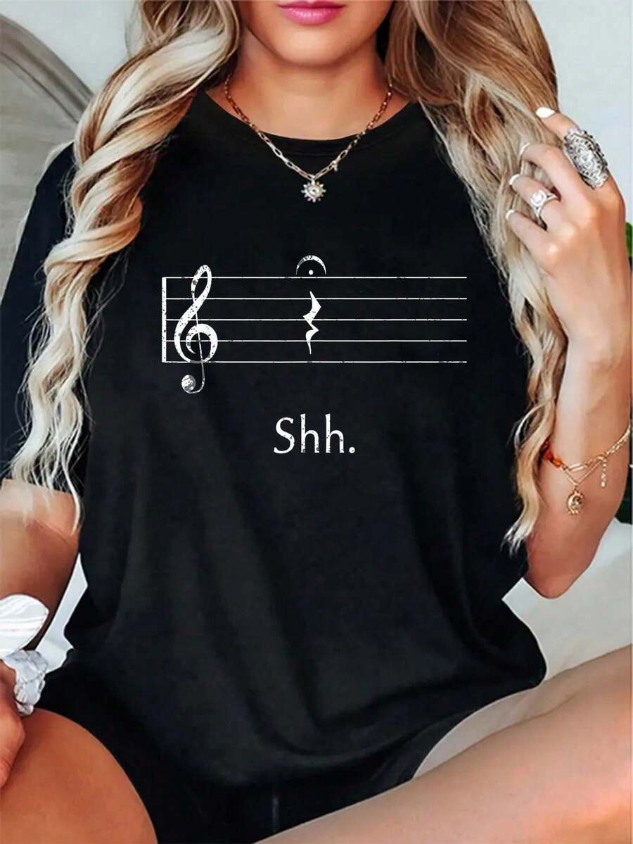 Women T-Shirts - Black - View 1