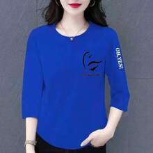 41 Royal Blue Sleeve Letter [right] Black Fly Letter