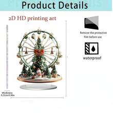 壓克力聖誕馴鹿聖誕樹裝飾品，桌面裝飾小雕像，節日禮物 - 1PC - 查看 9