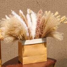 25-100pcs Artificial Rabbit Tail Grass Spring Decor - Bohemian Style Faux Reed Grass, Suitable For Vases, Weddings, Gardens, Valentine's Day, Home Living Room Office Decoration - BYFT-mix - View 10