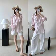 Women Blouses & Shirts - Light Pink - View 2