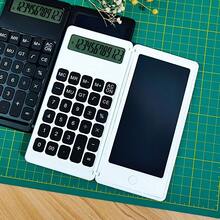 Scientific Calculator - 12 Digit Large Screen, With Notebook Mathematical Calculator, Middle High School Supplies And College Essentials 2-In-1 Folding Calculator Reusable Electronic Notebook With Stylus Pen Lightweight Pocket Size Design Perfect For Business And Personal Use Work Calculator - A - View 5