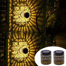 Solar Powered Wall Light, LED Garden Light, Premium Metal Waterproof Solar Table Lamp, Garden Decor Landscape Lighting Fence Light, Outdoor Solar Garden Light, Balcony Decor Gardening Supplies, Suitable For Garden Yard Fence Patio Decoration, Father's Day Gift - Multiple Styles - View 7
