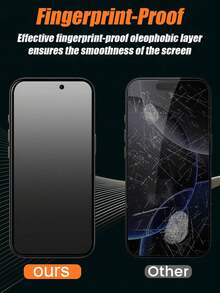 3片裝隱私鋼化玻璃螢幕保護貼，高硬度防刮耐磨膜，適用於 iPhone 17 Pro Max 11 12 13 14 15 16 17 XS Max - 黑色 - 查看 3