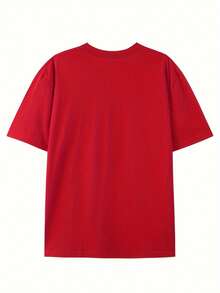 Plus Size Ladies' T-Shirts, Casual Short-Sleeved T-Shirts, Suitable For Everyday Wear-Machine Washable And Comfortable, Suitable For All Seasons, Loose Version, Suitable For Sports And Leisure Wear. - 紅色 - 查看 4