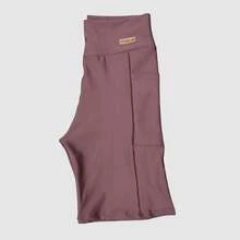 Short Academia Esportivo Elegante Com Bolso Zero Transparência  Cintura Alta Suplex Power Treino Premium Empina Bumbum - Marrom - Visão 9