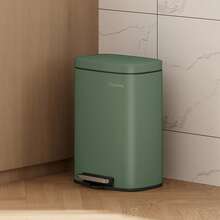 MCC Direct Pedal Kitchen Bin With Soft Close Lid, Step-On Trash Can With Inner Bucket, Durable Steel Body, Hands-Free Waste Disposal - Green - View 2