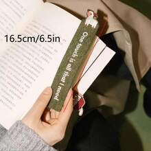 4 peças de marcadores de livros de feltro feitos à mão com desenhos bordados de animais da quinta inspiradores, adequados para amantes de livros, professores, estudantes, acessórios de leitura estéticos para escola, casa, escritório, presentes perfeitos para aniversário, formatura, dia do professor - Vários estilos - Ver 3