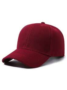 1pc Solid Color Plain Baseball Cap, Men's Summer Sun Protection Hat, Casual Visor Hat - A - View 20