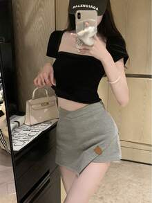 Women Skorts - Black - View 3