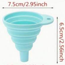 1/2pcs Foldable Funnel, Suitable For Water Bottle Liquid Transfer, Kitchen Tool, Kitchen Accessory - View 5