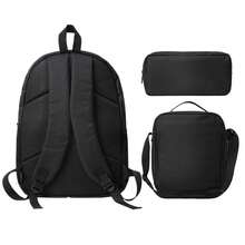 Prestonplayz Backpack Set, 3 Piece Backpack Set With Lunch Box Pen Box , A Back-To-School Essential: This Everyday Bag Features A Casual Style And Lightweight Construction, Paired With A Durable Zippered Closure-Making It Suitable Both Men And Women. - 套裝 - 查看 3