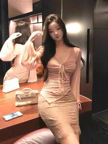 Women Tops - Pink - View 4