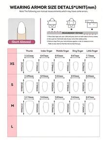 CLASSFREN Handmade Press-On Nails, Nude Pink Gradient Fine White French Line Rhinestone Embellished Style, 10pcs Short & Medium Square & Medium Almond Fake Nails, Reusable High Gloss Acrylic Artificial Nails, Suitable For Women's Daily And Office Use - Multicolor - View 8