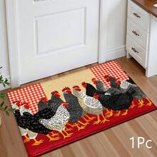 Estampado de Gallo 2D, Alfombra para Puerta de Dormitorio, Alfombra Decorativa Diaria para Suelo, Decoración para Hogar y Porche, Adecuada para Entrada, Porche, Interior - Cubierta de Suelo Suave y Lavable, Adecuada para Sala de Estar, Baño, Dormitorio, Sala de Juegos, Lavandería, Decoración de Dormitorio - Multicolor - Ver 12