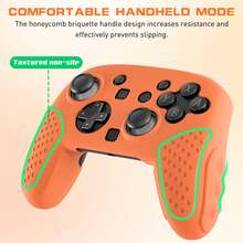 Controller Grip Sleeve, Switch 2 Pro Controller Anti-Slip Silicone Grip Protective Cover, Anti-Scratch Anti-Sweat Protective Shell, Shock-Absorbing Comfortable Gaming Protective Sleeve - View 6