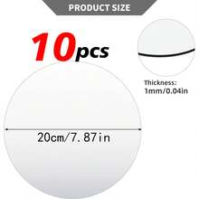 10 pièces Plateau miroir rond en acrylique, convient pour les mariages, les baby showers et les anniversaires, plateau porte-bougie miroir rond, décoration de centre de table de salle à manger, miroir décoratif auto-adhésif, décoration de salle de bain, décoration de salon - B-Argent - Voir 12