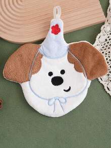 1 pieza/3piezas Toalla de mano con patrón lindo de oso, perro, conejo, super absorbente, toalla decorativa colgante, toalla de mano decorativa para cocina y baño, absorbente, fácil de limpiar, toalla personalizada - Multicolor - Ver 12