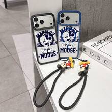 This Disney Mickey Mouse Pattern Lanyard Phone Case Features A Strong Magnetic Closure And Full Coverage Of Acrylic And TPU Material. It's Shockproof, Lightweight, And Suitable For IPhone17/16/11/13/15/15 Plus/15 Pro/15 Pro Max/12/14 Pro Max/11 Pro Max/12 Pro/12 Pro Max/13. It's A Popular Birthday Gift, Business Gift, Durable, Stain-Resistant, And Fingerprint-Resistant New Phone Case For Men And Women. It Also Includes A Mickey Mouse Phone Case And Mickey Mouse Doll Bracelet. Compatible With SamsungGalaxy S20, S21, S22, S23, And S24 Series. It's The Perfect Gift For Friends And Family. This Stylish Phone Case Is Fun, Lightweight, And Durable. IPhone17 Pro Max Phone Case, Minnie Phone Case. - Hồng - Xem 1