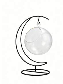 Moon-Shaped Iron Display Rack Set, Luxury Exquisite Craftsmanship, Suitable For Hanging Glass Balls, Candle Holders And Flower Pots, Ideal For Home Desktop Decoration - Multiple Styles - View 10