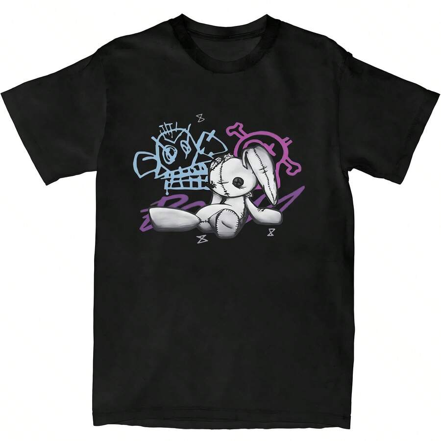 Unisex T-shirt i ren bomull, Jinx Arcane Monkey T-shirt Anime Cosplay Tröjor Dam Herr Estetiskt Tryck Sommar Streetwear Kortärmade Skjortor Fans Present, sommar t-shirt, sommaroutfit dam, sommaroutfit herr, t-shirt dam, Kreativ Design, Utomhuslek, Cool Stil, Rolig Design, Söt Stil, Sommaroutfit, Kreativ Design, Utomhuslek, Cool Stil, Rolig Design, Söt Stil, Sommaroutfit - Svart - Visa 1