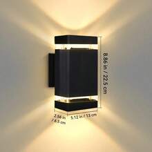 CANMEIJIA 1pc Modern E27 Wall Light, LED Wall Lamp, Indoor Wall Light, Outdoor Waterproof Wall Light, E27 Base, AC85-265V, Hardwired Installation, Bulb Included, Suitable For Balcony, Stairs, Villa, Swimming Pool, Garage, Entrance - E27 Wall Lamp - View 15