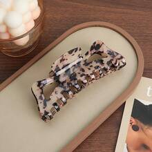 1 pieza Pinza de pelo con lazo grande estampado de leopardo, material grueso vintage, adecuado para cabello grueso, accesorio de pelo vintage hueco, adecuado para cabello grueso, pinza de pelo primavera/verano, pinza de pelo para uso diario - Multicolor - Ver 5