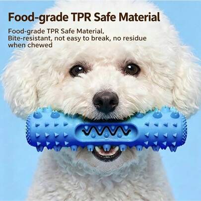 Juguete para perro cepillo de dientes dental con sonido, juguete interactivo para mascotas para limpieza de dientes