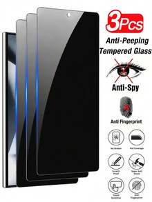 CASECOPS 3片裝隱私鋼化玻璃螢幕保護貼，適用於 Galaxy S26 Ultra/S26 Plus/S26、S25 Ultra/S25 Plus/S25/S25 Edge、S24/S23/S22/S21/FE 系列及更多機型。防刮、易安裝、防碎邊緣、觸感滑順、防污、清晰顯示，生日、家人、朋友禮物 - 三星防窺3pcs - 查看 15