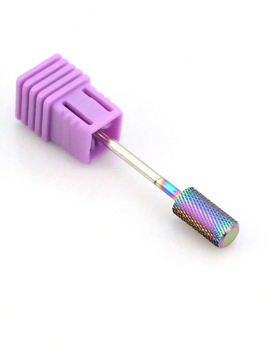 1pc Tungsten Steel Nail Drill Bit, Manicure Cuticle Grinder, Toenail Trimming Tool, Suitable For Acrylic Gel Nail Care - Multicolor - View 1