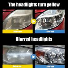 JB-XPCS Car Headlight Repair Spray - Removes Yellow Oxidation, Scratches, Fog, Instantly Brightens Front And Rear Headlights - Suitable For Car Front And Rear Lights, Prevents Yellowing And Oxidation - Effective Repair Solution - Multicolor - View 8