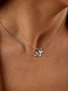1件客製化蝴蝶字母項鍊，小眾INS風優雅鎖骨鍊，週年紀念禮物，給親人的獨家紀念禮物，給媽媽/情侶/朋友的禮物，溫柔風鎖骨鍊，給媽媽/情侶/閨蜜的母親節禮物，給女友的生日禮物，情人節禮物 - 彩色 - 查看 8