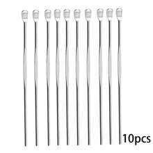 20 piezas Herramientas de acero inoxidable para la extracción de cera de los oídos, cuchara para la limpieza de oídos, kit de limpieza de oídos multifuncional antideslizante y portátil para el cuidado personal de la familia - Ver 13
