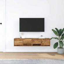 vidaXL TV Cabinets, Set Of 2, Light Oak, 80x31x25.5 Cm, TV Stand, Lowboard, Media Cabinet, TV Table, Hi-Fi Cabinet, TV Console - 橡木淺色 - 查看 10