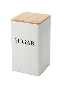 1pc/3pcs Square Metal Canister With Wood/Iron Lid - Tea, Sugar, Coffee, Bamboo Lid Airtight Packaging, Minimalist Style Tin Can, Sugar Tea Coffee Tin Box, Storage Box Storage Canister, Room Decor, Home Decor - Multicolor - View 18