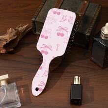 1pc2026 New Bow Bear Air Cushion Comb, Printed Air Cushion Comb To Massage Scalp Shunfa Hairdressing Airbag Comb, Cartoon Cute Air Cushion Comb To Massage Scalp, Anti-Static Hairdressing Comb, Easy To Carry, Comfortable To Hold, Hair Style Comb Without Damaging Hair, And Comfortable To Massage. - Multicolor - View 12