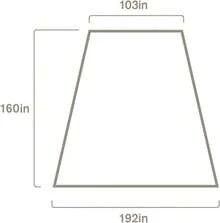 Heavy Duty Camping Tarp Vehicle Awning, Overland Truck Canopy Rain Shelter, Portable Sunshade Protection Cover Kit With Steel Poles And Stakes For Outdoor Hunting And SUV Travel, Khaki - Khaki - View 4