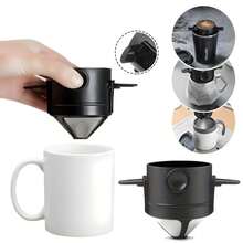 1pc Reusable Stainless Steel Pour Over Coffee Filter, Paperless Drip Coffee Brewer, Portable Foldable With Handle, Suitable For Outdoor Camping And Home Office Daily Use - View 2