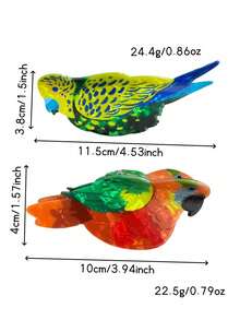 1pc Women's Cute Colorful Bird Barrette, Ponytail Holder, Hair Claw, Suitable For Daily, Party, Cosplay, Creative Hair Accessory Hair Accessories,Elegant Hair Clips,Women Hair Clutch Summer Outfits - Multicolor - View 3
