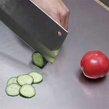 Extra Large Stainless Steel Cutting Board, Multi-Functional Chopping And Baking Board, With Edges For Easy Dishwasher Cleaning, Rust-Proof, Suitable For Commercial And Home Kitchen Countertop Protection - Multicolor - View 9