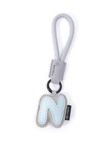1pc PU Leather 3D Letter A-Z Keychain Pendant, Women's Fashion Bag Backpack Charm With Round Ring Buckle - Suitable For Valentine's Day Gift Or Decoration - Multicolor - View 14