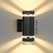 CANMEIJIA 1pc Modern E27 Wall Light, LED Wall Lamp, Indoor Wall Light, Outdoor Waterproof Wall Light, E27 Base, AC85-265V, Hardwired Installation, Bulb Included, Suitable For Balcony, Stairs, Villa, Swimming Pool, Garage, Entrance - E27 Wall Lamp - View 16